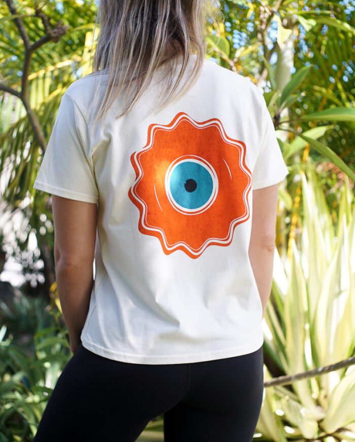 inner orbit yoga logo womens t-shirt back